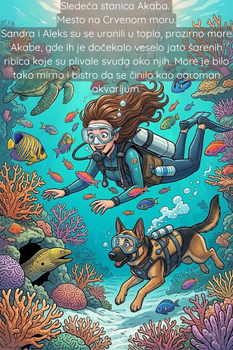 Ilustrovana bajka, Jordan, Sandra i Aleks na putu oko sveta